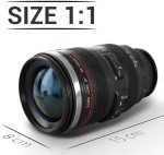 Camera Lens Coffee Mug with Spoon - 350ml