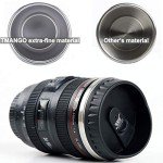 Camera Lens Coffee Mug with Retractable Lid