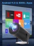 CLOKOWE Portable 4K Mini Projector with WiFi