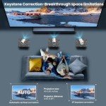 Mini 1080P Projector CAHY300W for Everyday Use