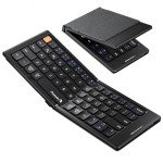 ProtoArc Compact Foldable Bluetooth Keyboard - Black