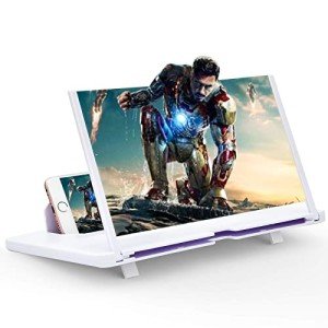 12" White Phone Screen Magnifier and Stand