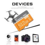 512GB Class 10 Micro SD Card with Adapter