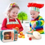 Kids Play Kitchen Set with Microwave and Toys