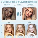 22" Dimmable Ring Light with Tripod and USB Ports