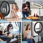 22" Dimmable Ring Light with Tripod and USB Ports
