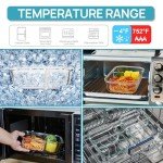 5-Pack Airtight 33oz Glass Food Storage Containers