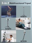 Smartphone Tripod with LED Light and Remote