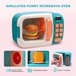 Kids Play Kitchen Set with Microwave and Toys