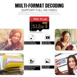 512GB High-Speed Micro SD Card with Adapter