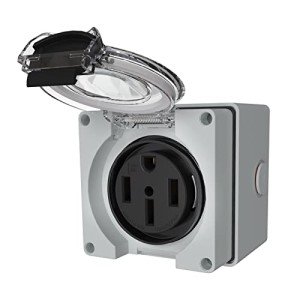STARELO 50Amp Outdoor RV Power Outlet Box