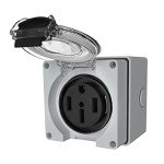 STARELO 50Amp Outdoor RV Power Outlet Box