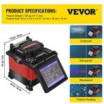 Mophorn A-80S Fiber Optic Fusion Splicer Kit