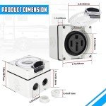 Afurkuot 50 Amp NEMA 14-50R Power Outlet Box