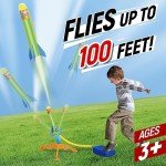 Kids' Rocket Launcher with Foam Rockets and Launch Pad