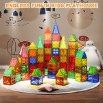 Magnetic Building Blocks Set for Kids - 102pcs