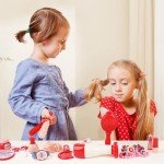 Girls' Pretend Makeup Set with Accessories and Case