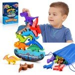 Margotii Wooden Dinosaur Puzzle Toys for Kids
