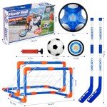 Rechargeable Hover Hockey Soccer Ball Set for Kids