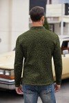 Men's Slim Fit Button Down Henley Sweatshirt
