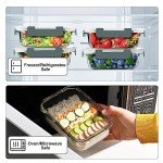 10 Pack Airtight Glass Meal Prep Containers