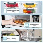 5 Pack 36 OZ Airtight Glass Meal Prep Containers