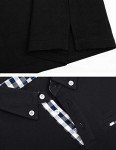 Men's Casual Fit Long Sleeve Polo Shirt - Black