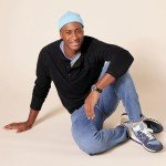 Men's Slim-Fit Long-Sleeve Henley Shirt - Black