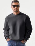Men's Casual Long Sleeve Crew Neck Sweatshirt