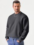Men's Casual Long Sleeve Crew Neck Sweatshirt