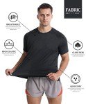 Ullnoy 4 Pack Men's Moisture Wicking T-Shirts