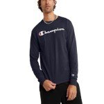Champion Men's Classic Graphic T-Shirt – Navy, Large
