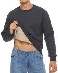 TACVASEN Men's Warm Fleece Crewneck Sweatshirt