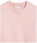 Men's Long-Sleeve Pink Crewneck Fleece Sweatshirt