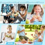 5 Pack 36 OZ Airtight Glass Meal Prep Containers