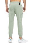 Men's Lightweight Quick-Dry Athletic Joggers - Cyan Gray
