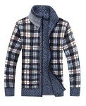 LemonGirl Men's Casual Slim Fit Zip Cardigan