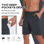 Men's Quick-Dry Athletic Workout Shorts with Pockets