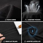 Men's Winter Thermal Cycling Clothing Set - Black