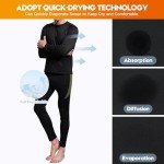 Men's Winter Thermal Cycling Clothing Set - Black