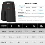 Men's Quick-Dry Athletic Workout Shorts with Pockets