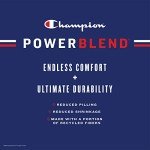 Champion Men's Graphic Hoodie, Black Text, Powerblend
