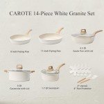 14-Piece Nonstick White Granite Cookware Set