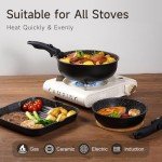 25-Piece Non-Stick Cookware Set with Removable Handle