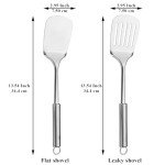 Stainless Steel Spatula Set - High Heat Resistant