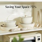 Redchef 16-Piece Non-Stick Ceramic Cookware Set