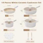 14-Piece Nonstick Ceramic Cookware Set