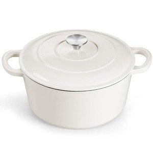 HaWare 6QT Enameled Cast Iron Dutch Oven