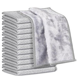 AIDEA 12PK Dual-Sided Dishwashing Cleaning Rag