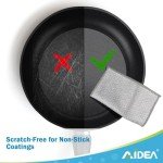 AIDEA 12PK Dual-Sided Dishwashing Cleaning Rag